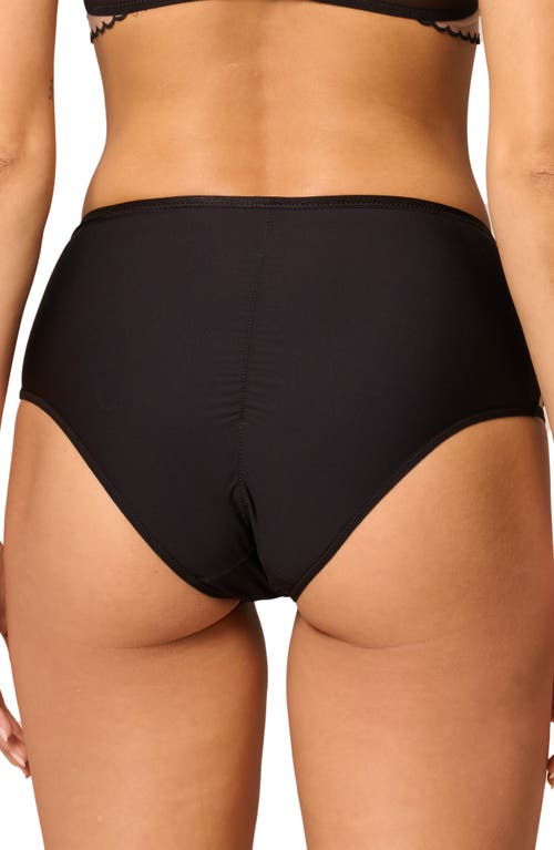 Simone Perele Romance High Waist Briefs In Black