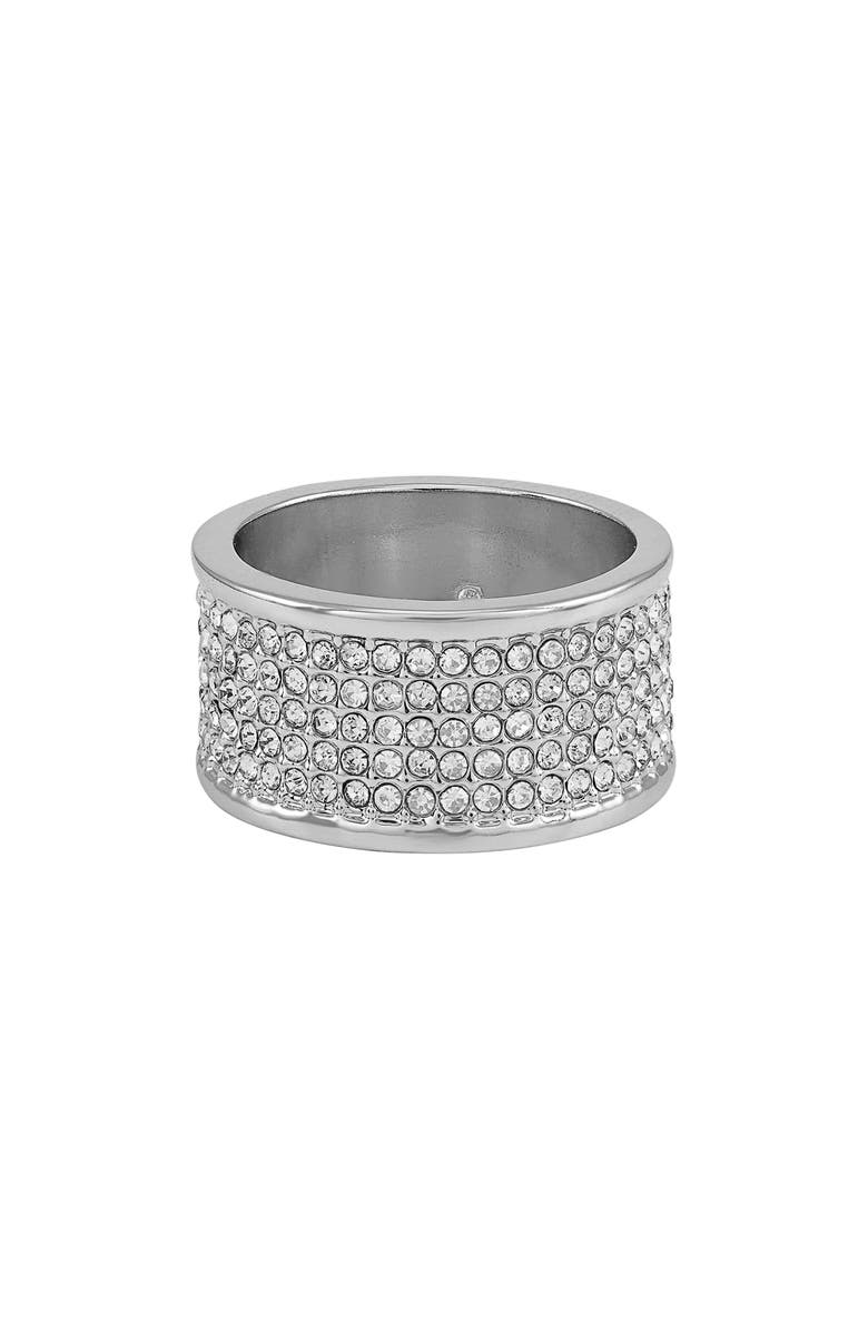 Vince Camuto Pavé Crystal Band Ring, Main, color, 