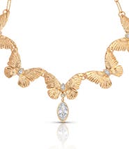 Ettika Crystal Butterfly Choker Necklace