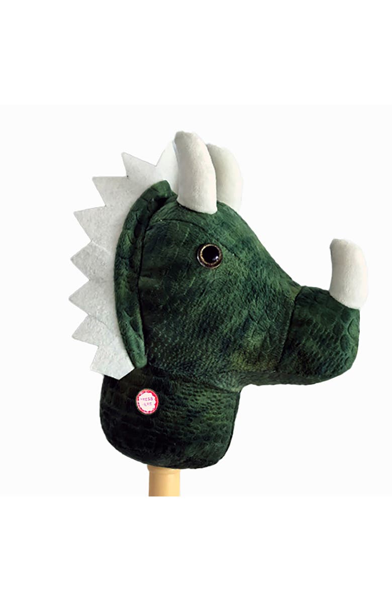Ponyland Green Dinosaur Music Stick W/ Colorful Soft Plush Animal Head, Alternate, color, Multicolored