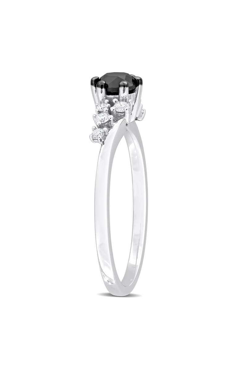 Julianna B. 5/8ct t.w. Black & White Diamond Cluster Ring 14k, Alternate, color, 14K White Gold