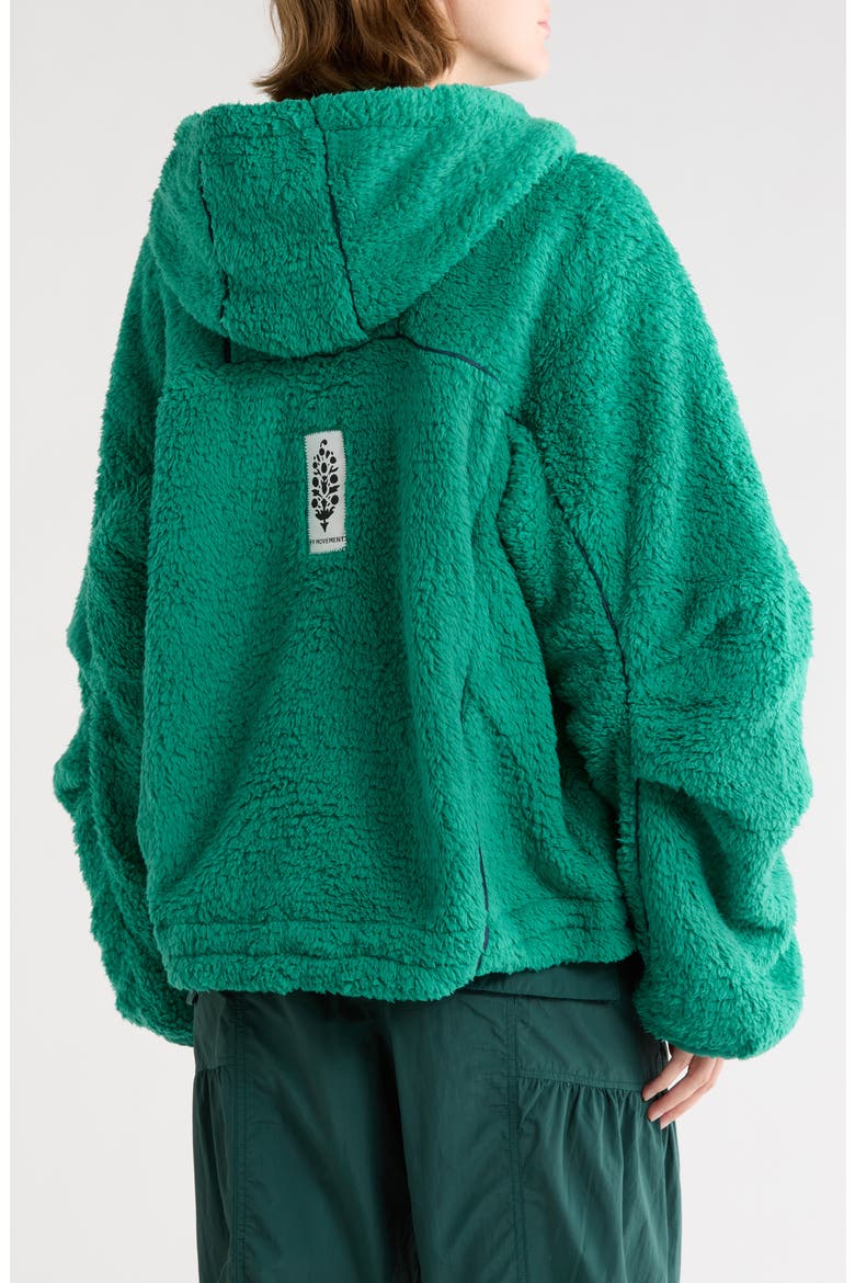 FP Movement Free Flow Fleece Hoodie, Alternate, color, GREEN GLOW