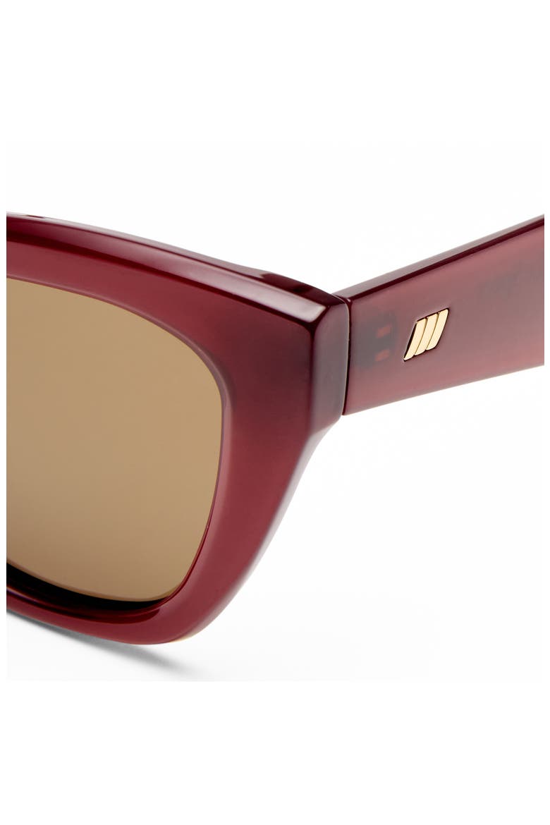 Lumen Polarized 53mm Cat Eye Sunglasses, Alternate, color, CRANBERRY