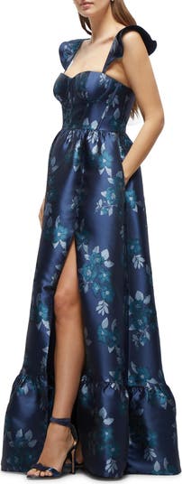 Baroque Rose Structured Bodice Gown