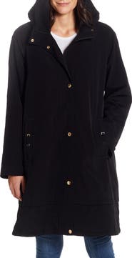 Gallery Water Resistant Hooded Rain Coat