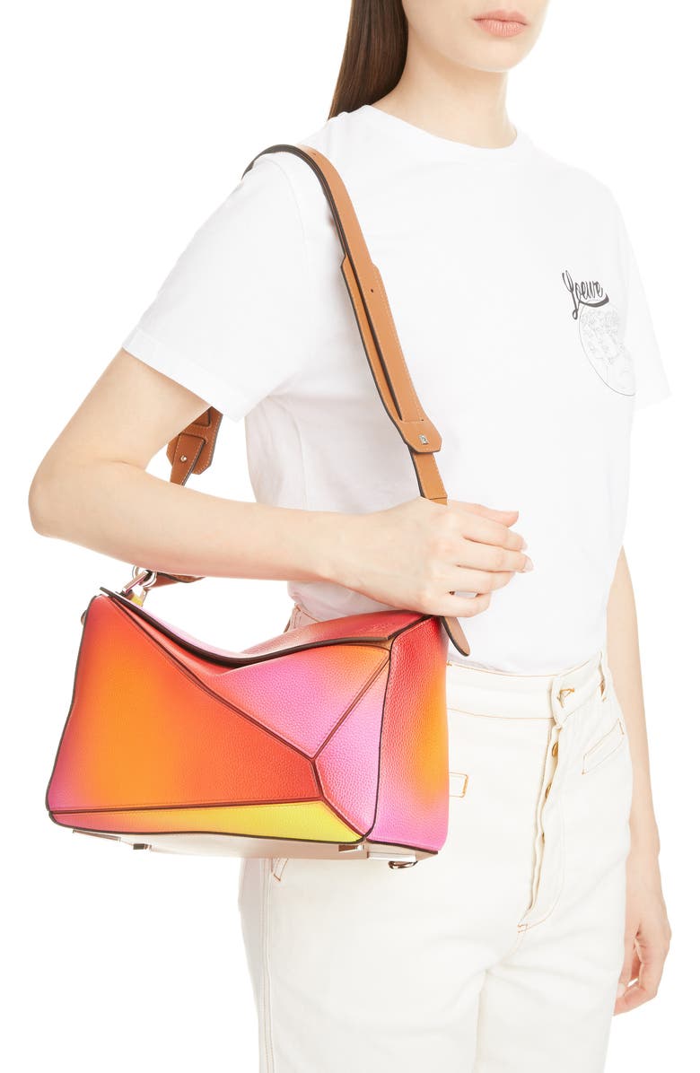 Loewe Puzzle Ombré Calfskin Leather Bag, Alternate, color,
