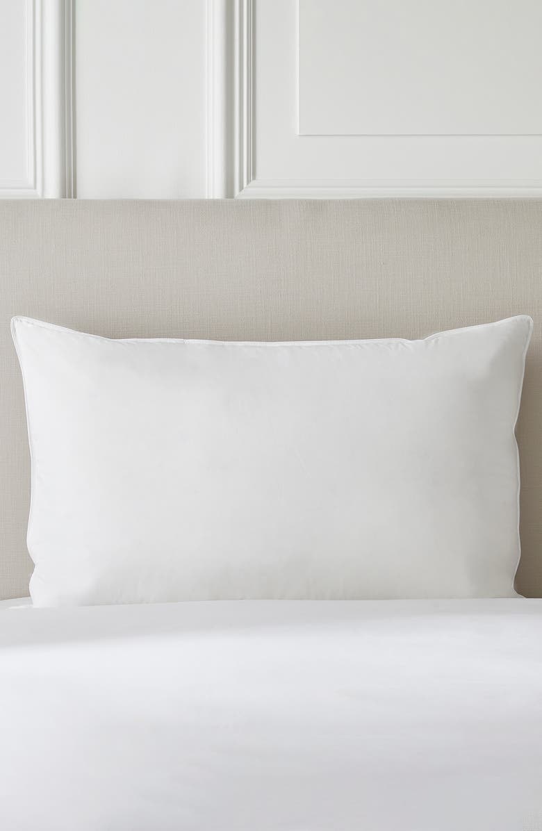 The White Company Ultimate Symons Medium Firm Down Pillow, Main, color,