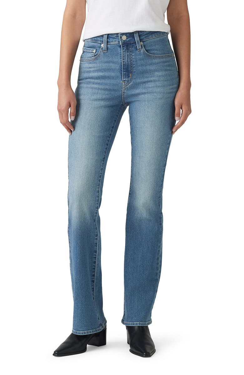 Levi's<sup>®</sup> 725<sup>™</sup> High Waist Bootcut Jeans, Main, color, Eternal Indigo Mid