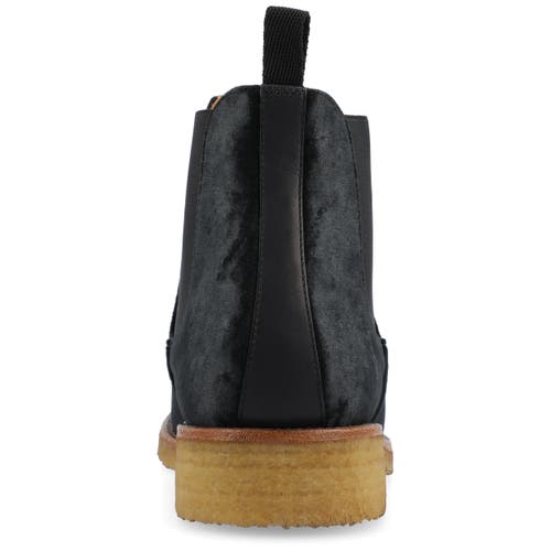 Taft The Jude Chelsea Boot In Black Velour