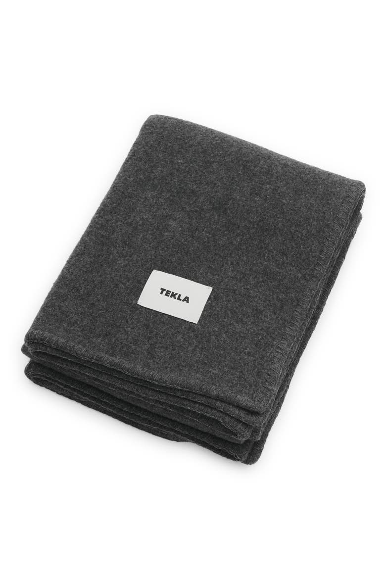 Merino Wool Throw Blanket, Main, color, GREY MELANGE