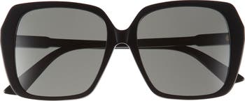 56mm Oversize Square Sunglasses