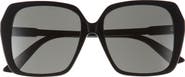 Gucci 56mm Oversize Square Sunglasses