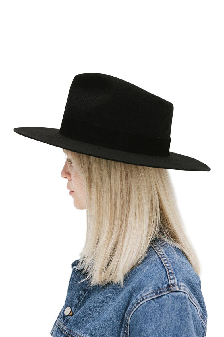 Miller Classic Fedora Hat, Alternate, color, Black