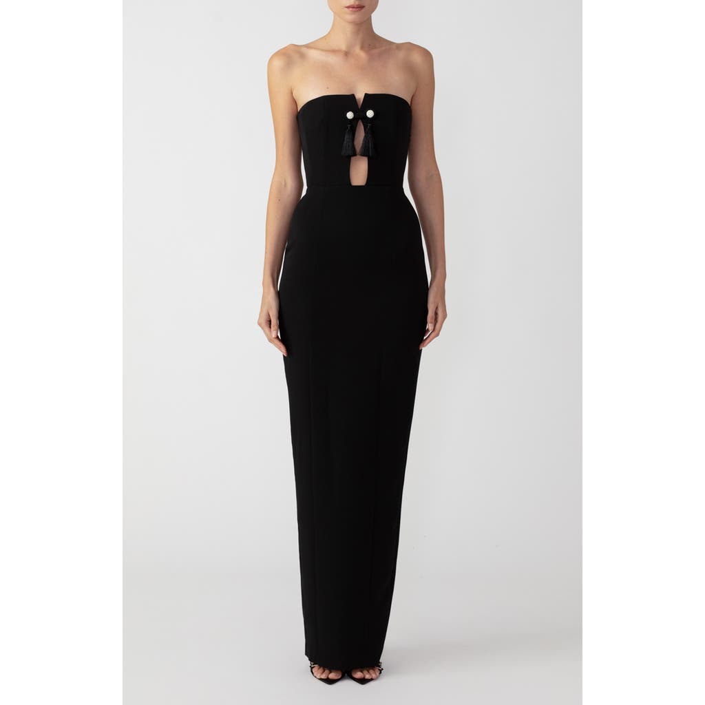 SAU LEE Imani Strapless Gown in Black  product