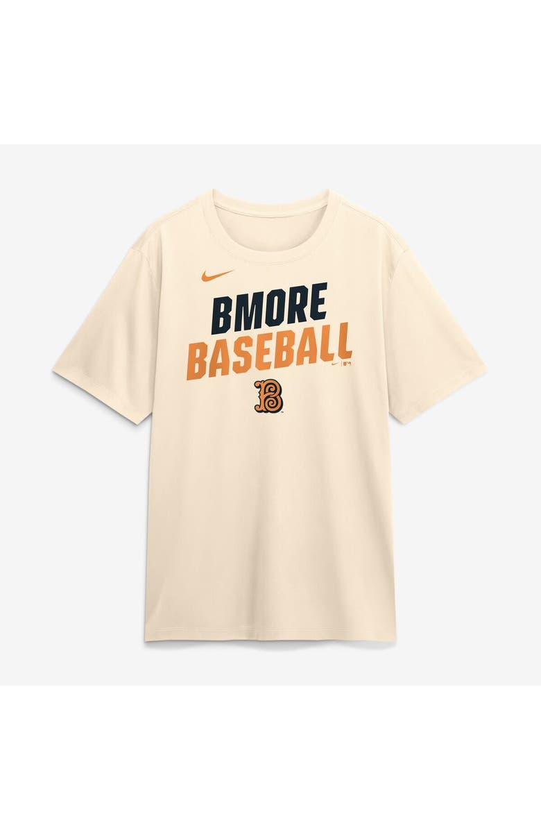 Nike Men's Nike Cream Baltimore Orioles 2026 City Connect Team Phrase Script Dri-FIT T-Shirt, Main, color, Cream