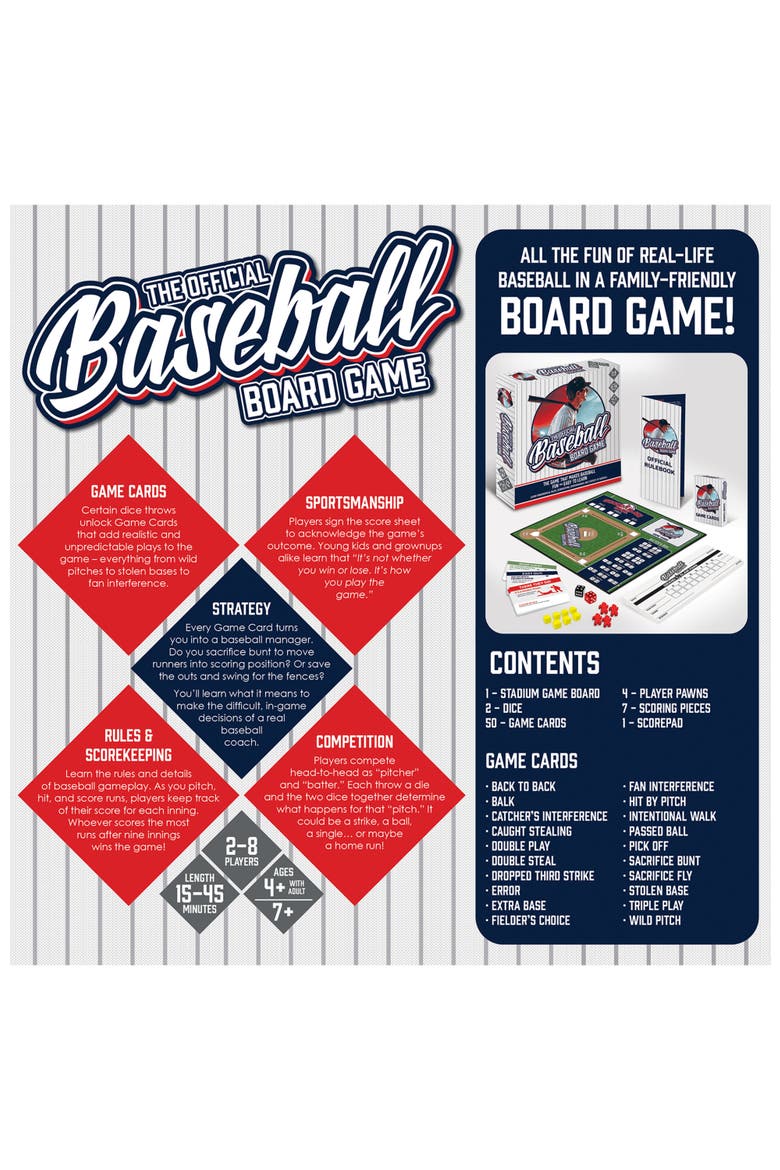 The Official Baseball Board Game, Alternate, color, Multicolor