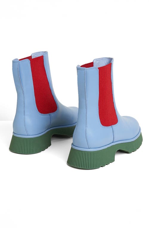 Charlotte Stone Esmee Lug Sole Chelsea Boot In Blue