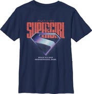 Supergirl Boy's Supergirl Space Is Bad Logo  Graphic T-Shirt