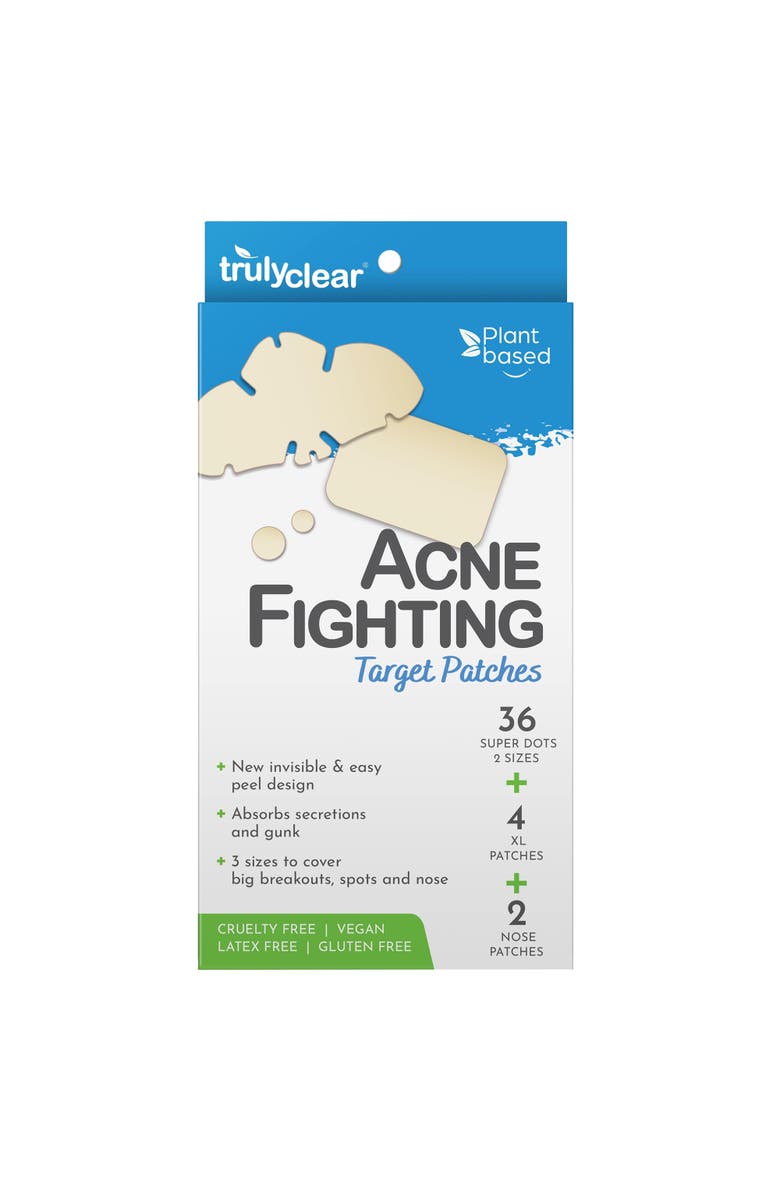 TRULY CLEAR Target Patches, 42 Count, 4 Sizes, Main, color, Multicolored