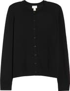 Caslon® Crewneck Wool Blend Cardigan