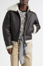 Givenchy Genuine Shearling Liner Bomber Jacket