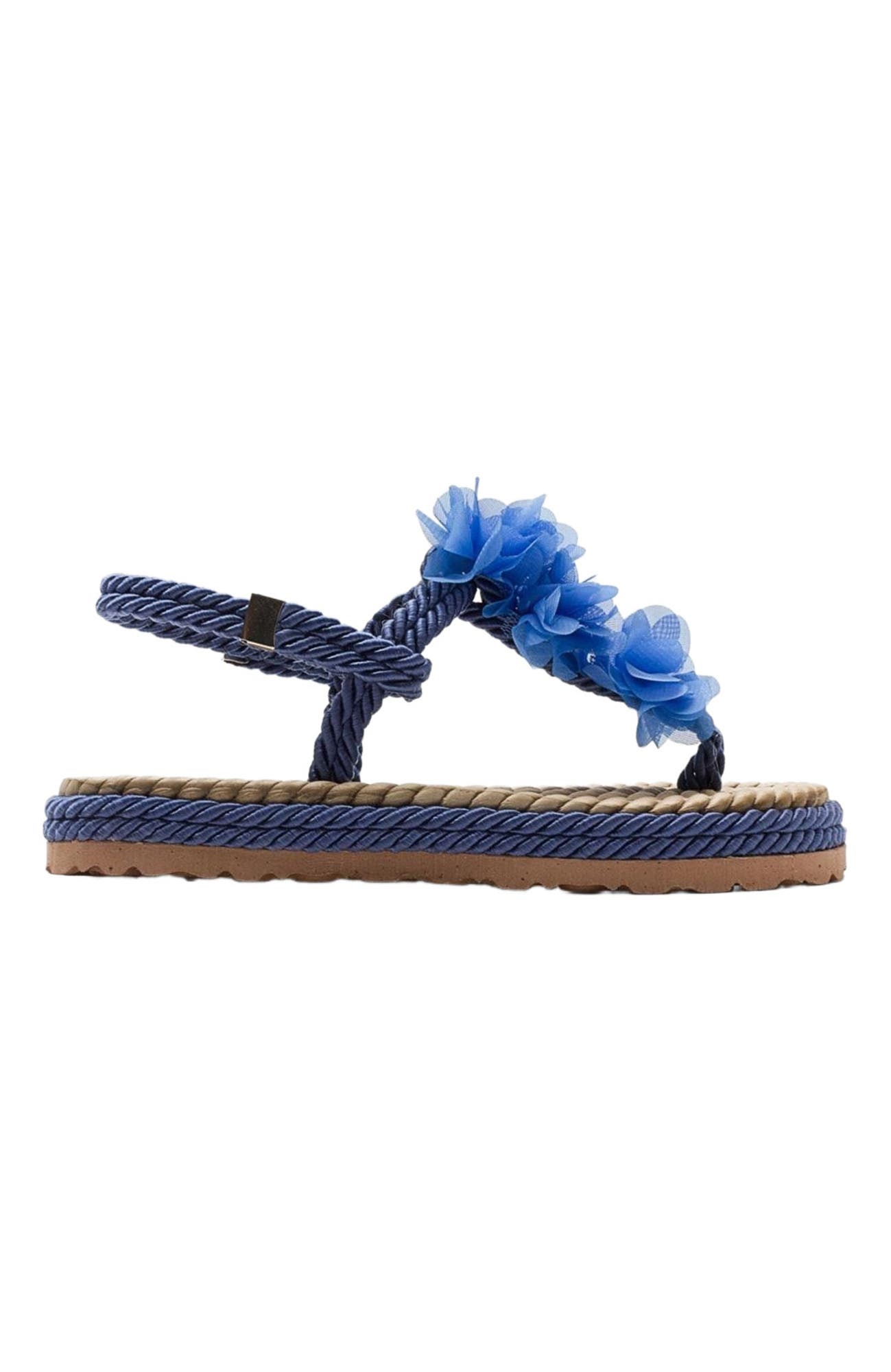 SANTRA Lace-Up Thong Sandals, Alternate, color, Navy Faux Leather