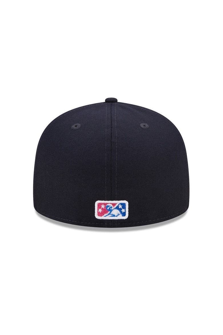 Men's New Era Navy Scranton Wilkes-Barre RailRiders Marvel x Minor League 59FIFTY Fitted Hat, Alternate, color, Navy