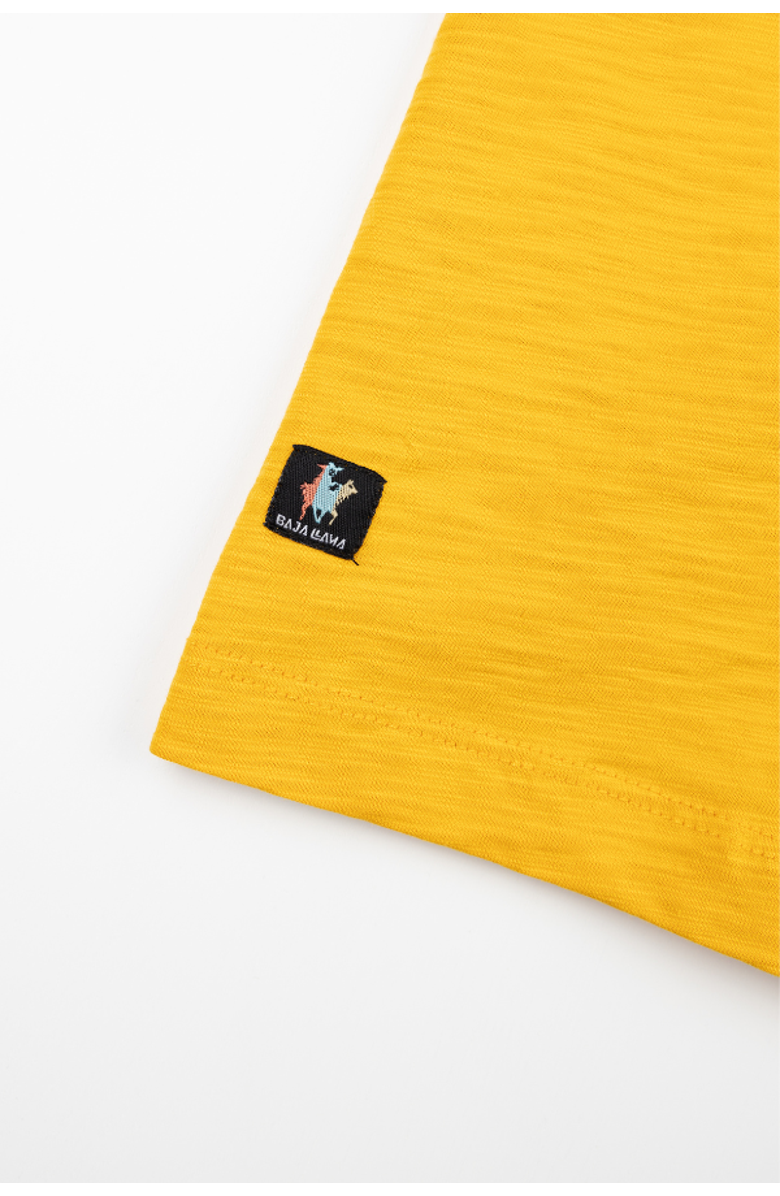 Baja Llama El Sativo Agave - Slub Pima Pocket Tee, Alternate, color, Gold