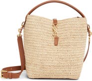 Saint Laurent Le 37 Raffia Bucket Bag