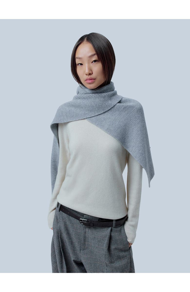 GOBI Mongolian Cashmere Fisherman Knit Scarf, Alternate, color, High Rise