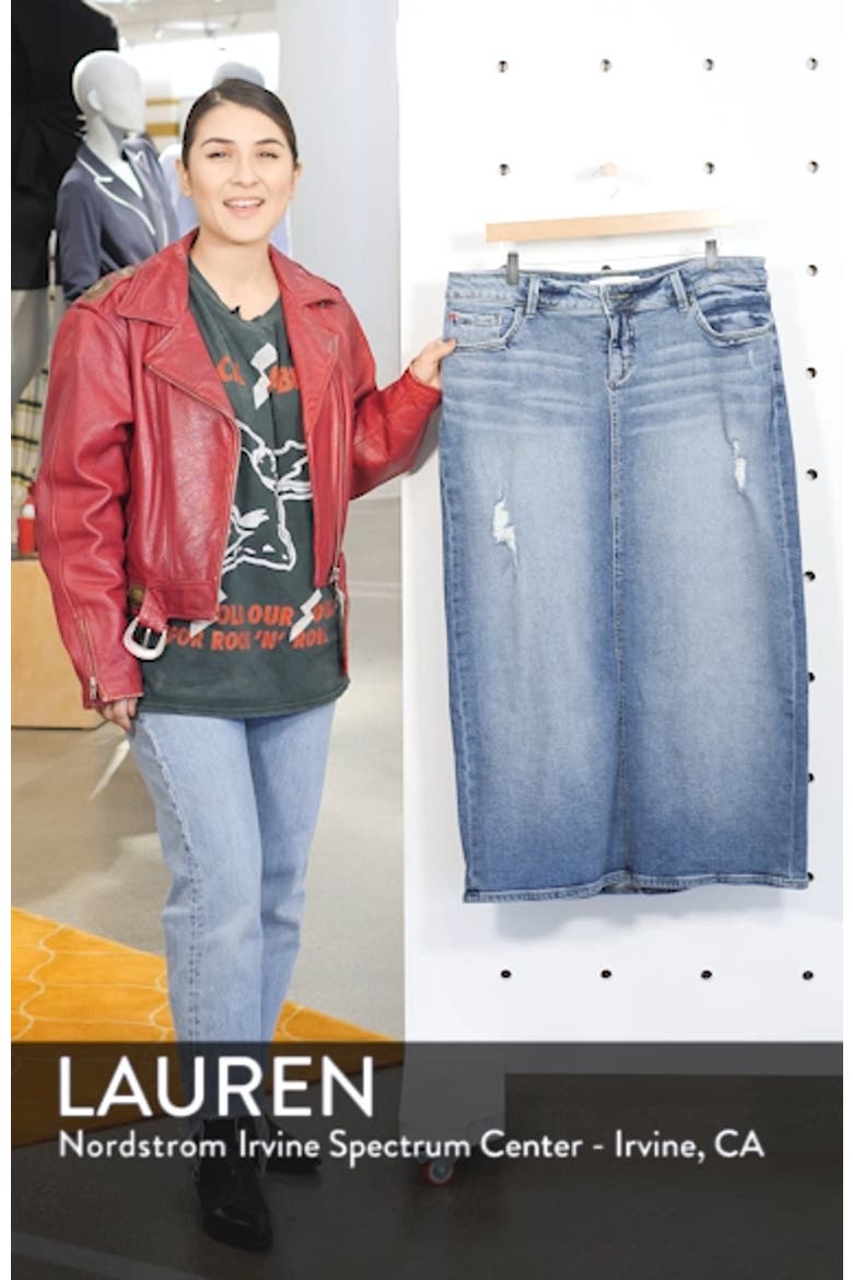 Long Denim Skirt video
