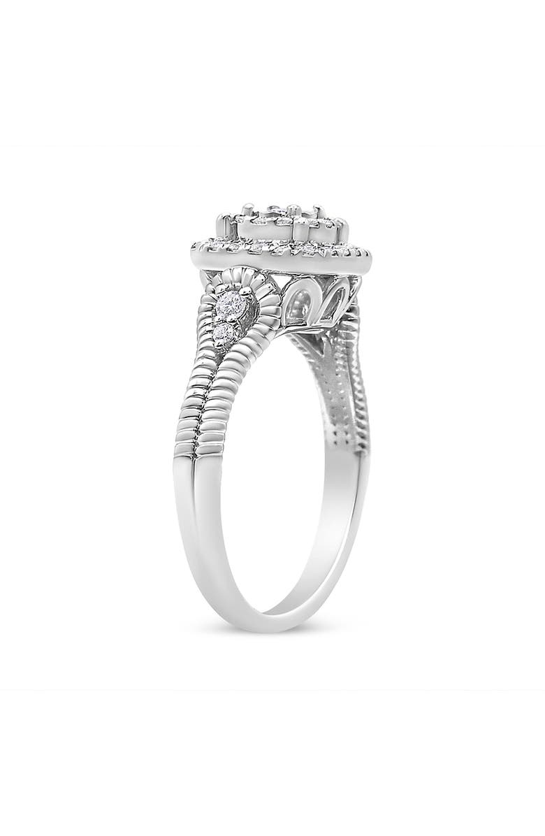 Haus of Brilliance Silver 1/3 Cttw Diamond Cocktail Ring, Alternate, color, Silver