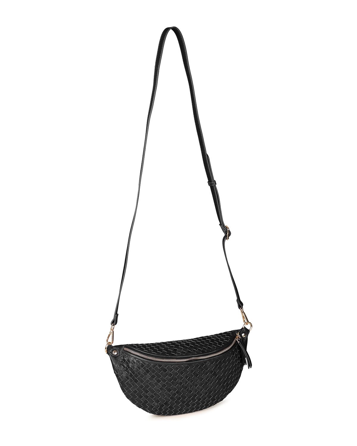 Rafe New York Alex Sling Crossbody, Alternate, color, Black