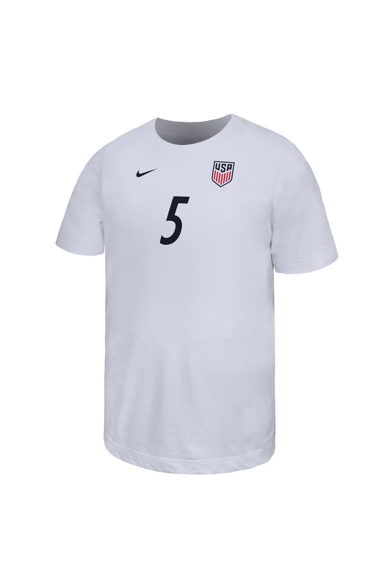 Youth Nike Antonee Robinson White USMNT Home Name & Number T-Shirt, Alternate, color, White