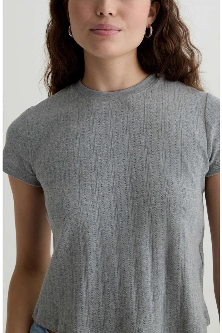 Sadie Crewneck Top, Alternate, color, HEATHER GREY