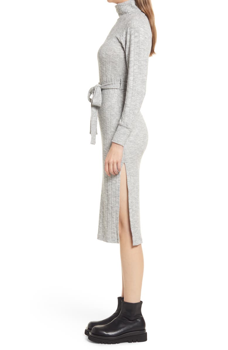 Topshop Long Sleeve Turtleneck Sweater Dress, Alternate, color,
