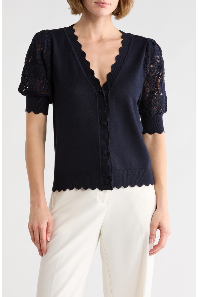 Crochet Sleeve Cardigan (Women) | Nordstromrack