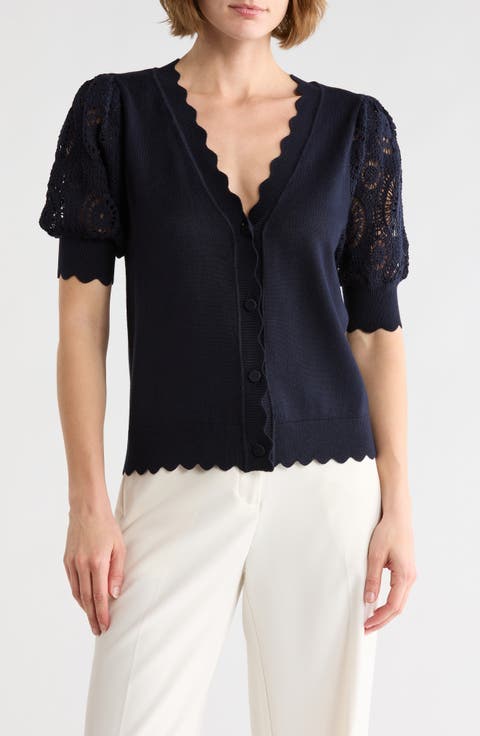 Crochet Sleeve Cardigan
