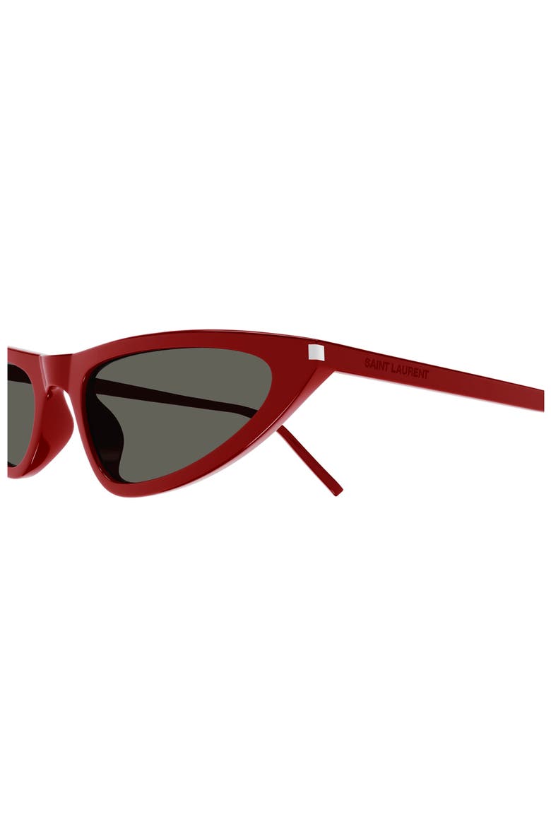55mm Cat Eye Sunglasses, Alternate, color, RED