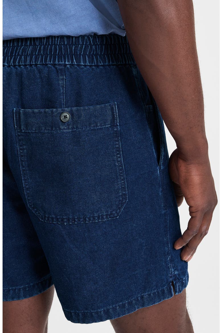 Indigo Dyed Everywear Shorts, Alternate, color, DARK INDIGO