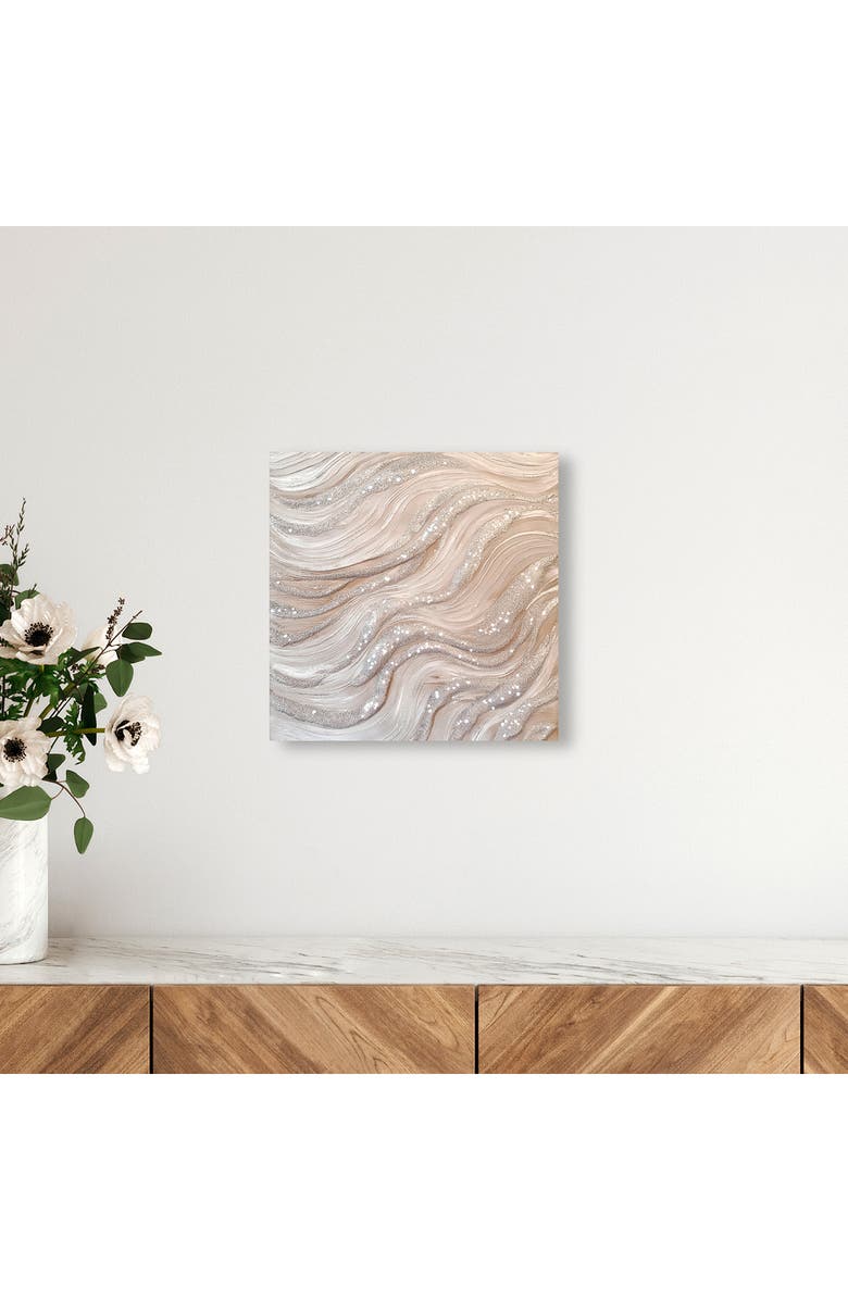 Wynwood Studio Silver Waves II Canvas Wall Art, Alternate, color, White