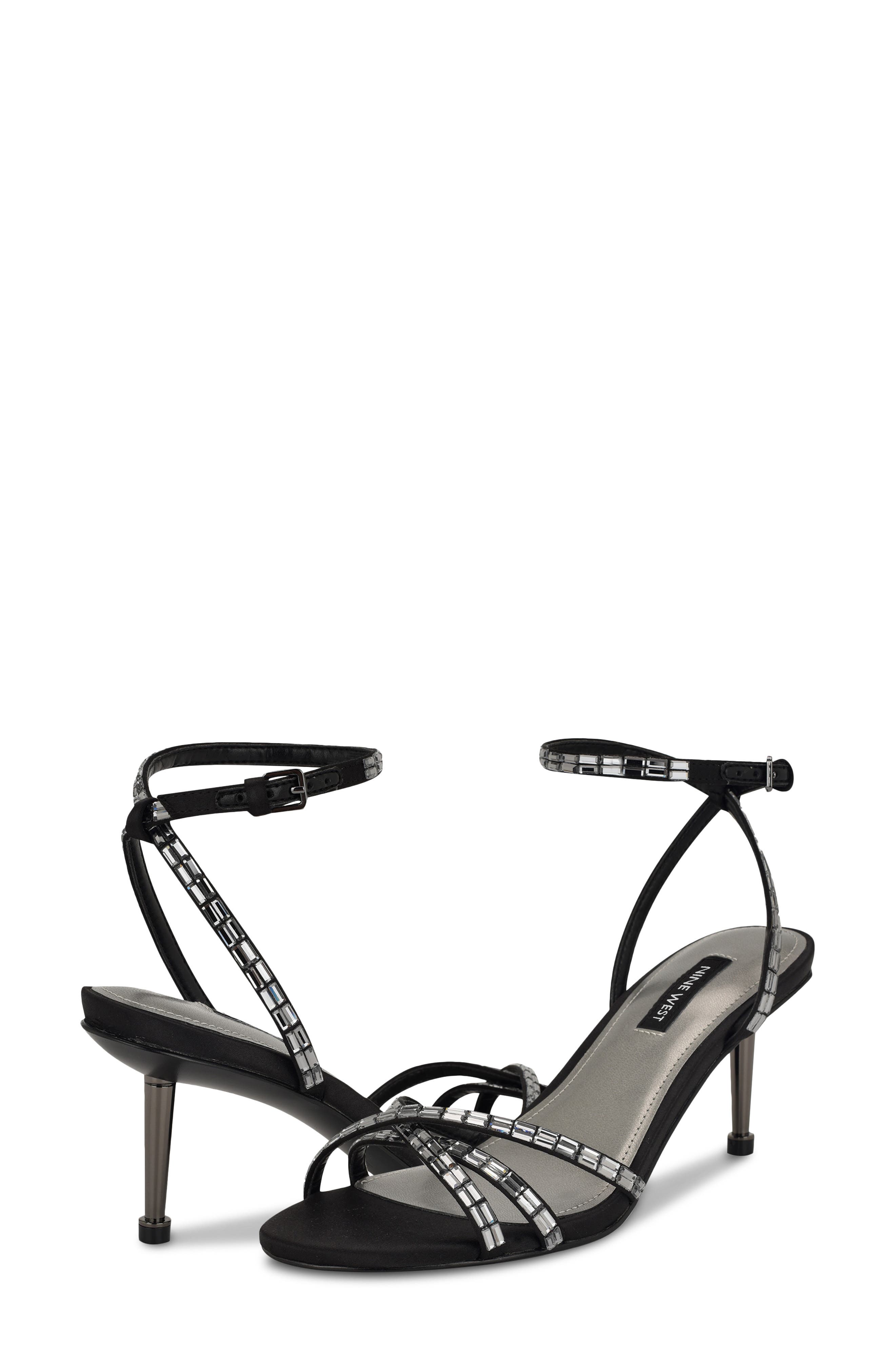 Nine West Amseta Sandal, Alternate, color, Black