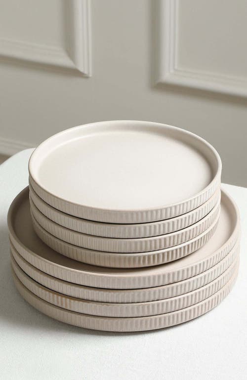 Stone Lain Haven Stoneware 4-piece Salad Plate Set In Neutral