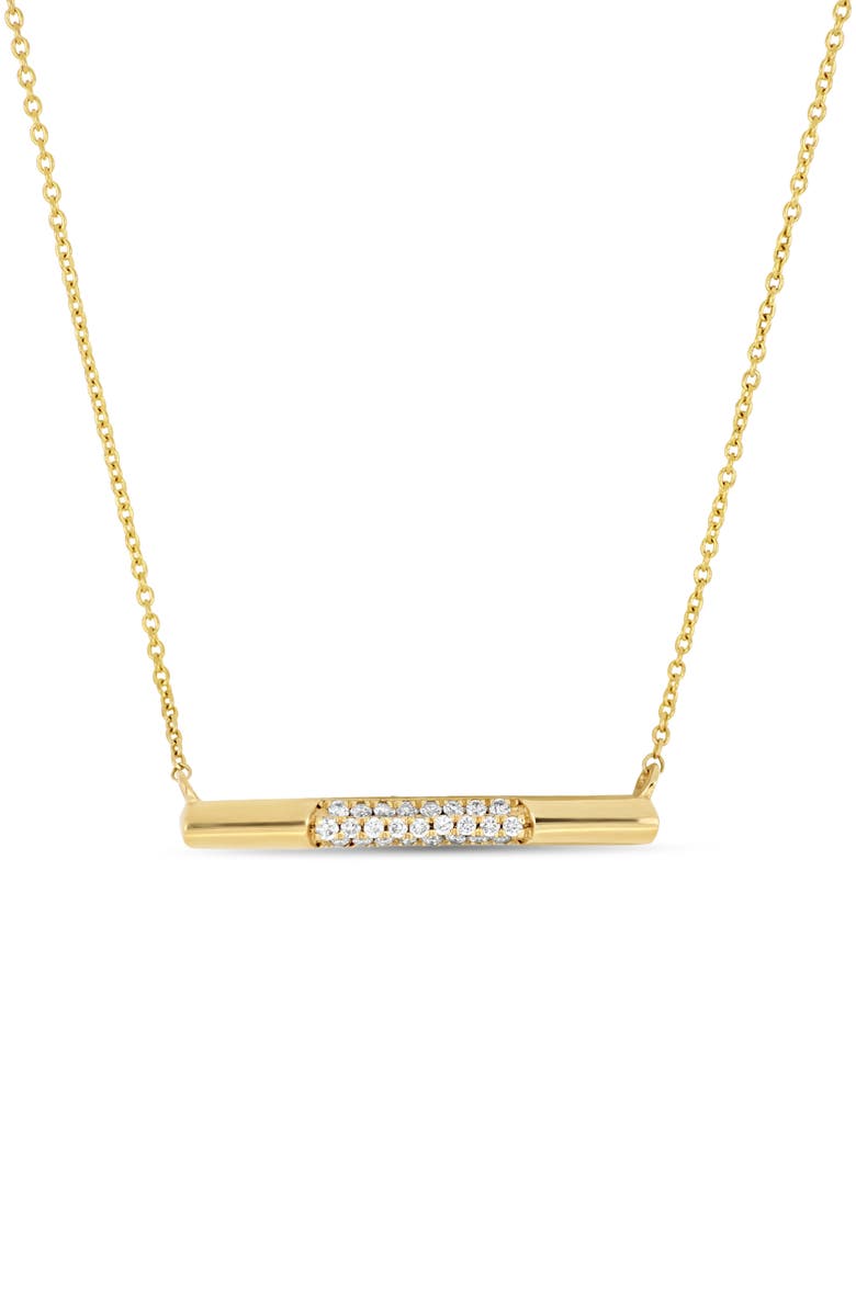 Bony Levy Audrey Diamond Bar Pendant Necklace, Main, color, 18K Yellow Gold
