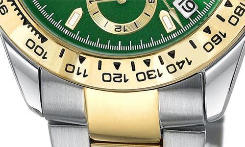 Porsamo Bleu Alexis Two-tone Multifunction Bracelet Watch, 37mm