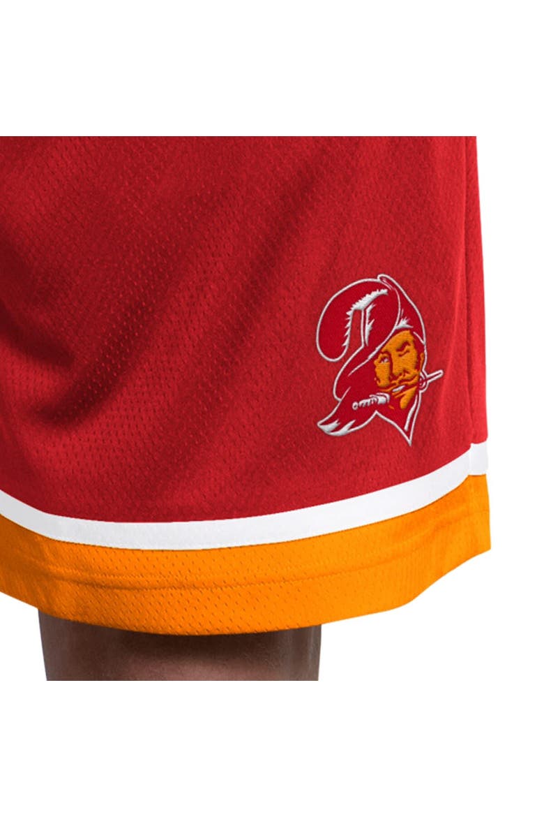 Men's Starter  Red Tampa Bay Buccaneers Throwback Power Play Mesh Shorts, Alternate, color, Red