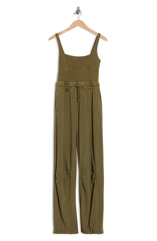 Free People Fp Movement Inbound Stretch Cotton Jumpsuit In Green