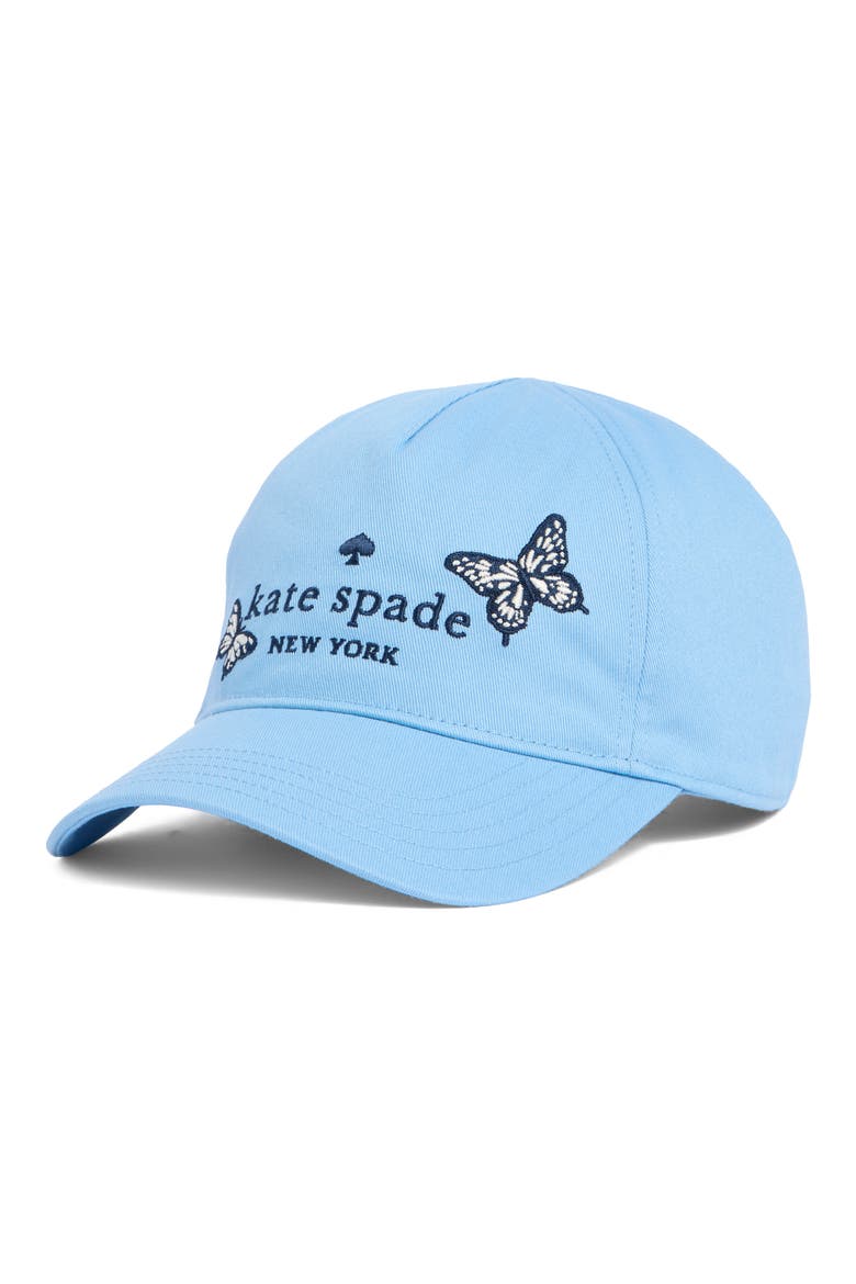 Butterfly Sky Baseball Cap, Main, color, DEEP CORNFLOWER