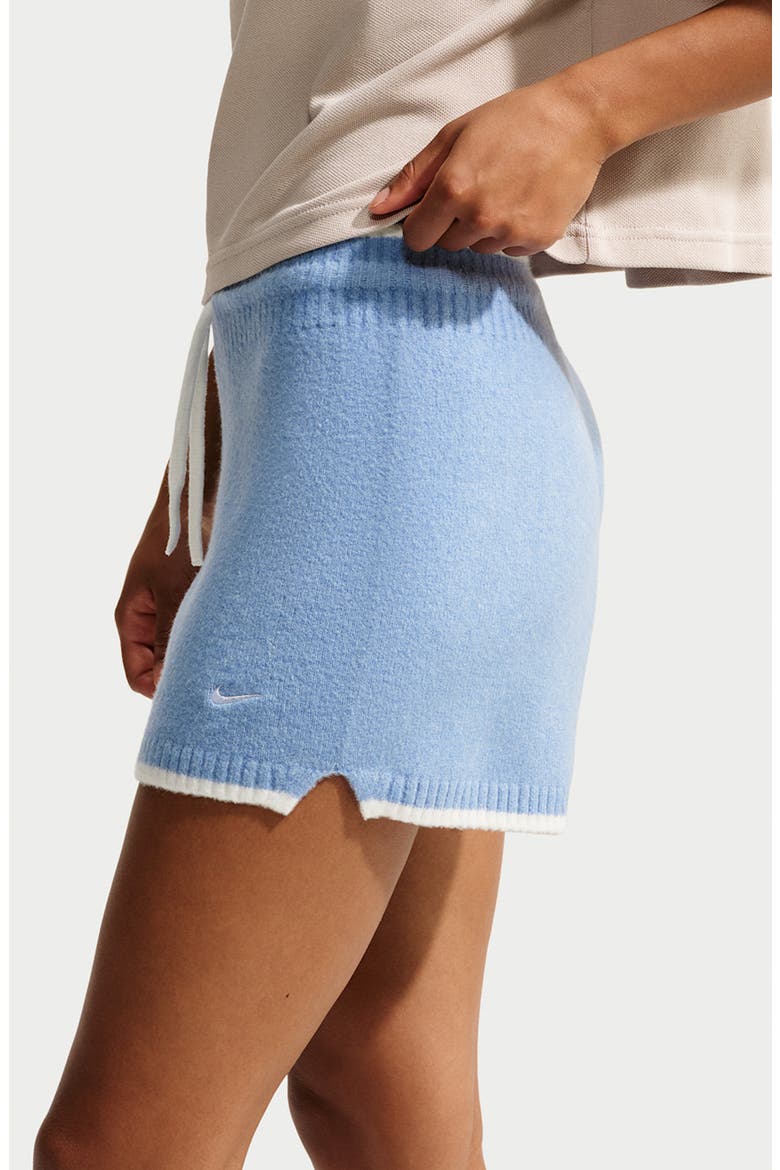 Sportswear Chill Knit Mid Rise Shorts, Alternate, color, WORK BLUE/ WHITE/ WHITE