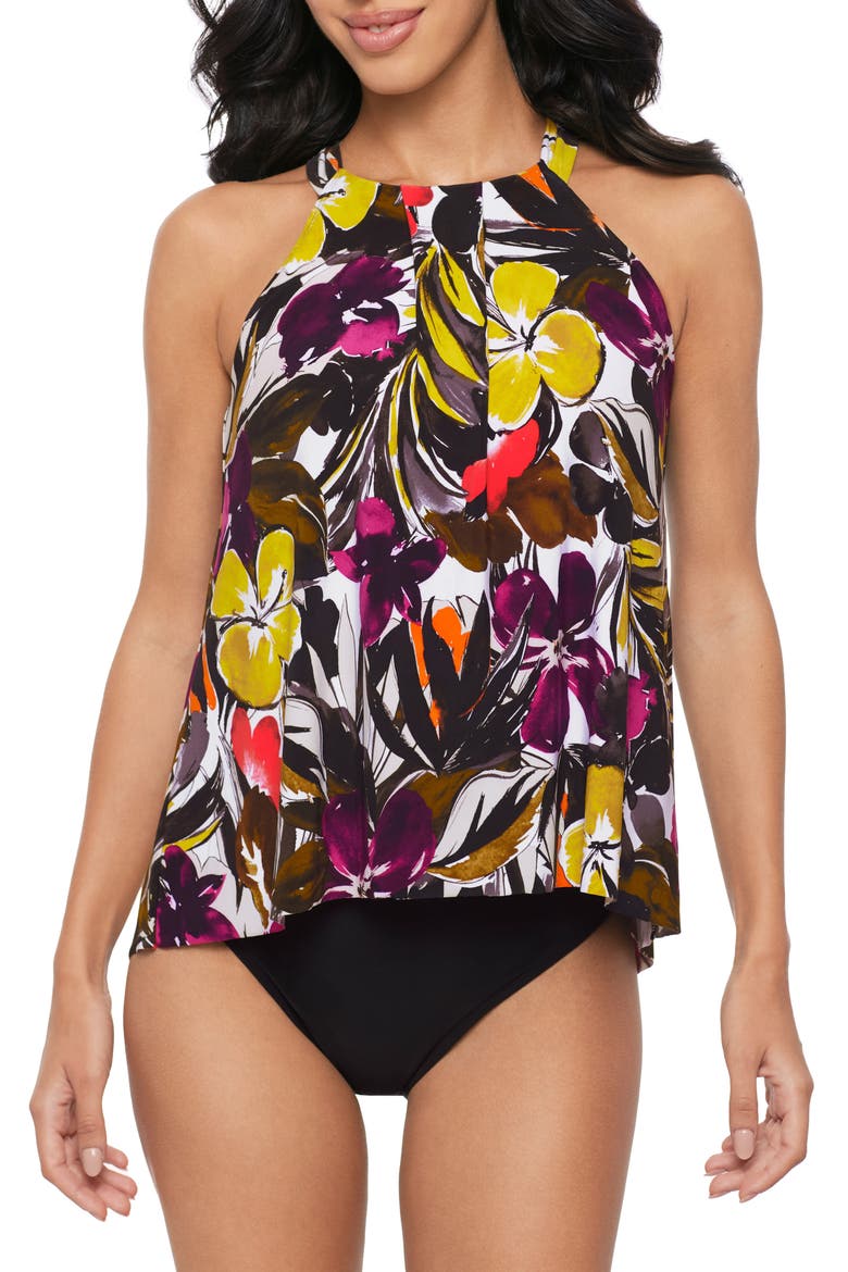 Hot House Esme Tankini Top, Main, color, MULTI WHITE